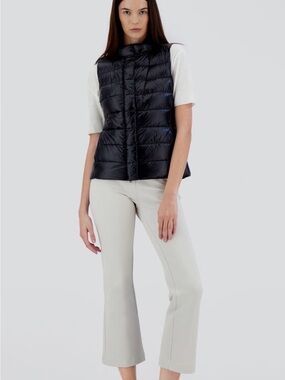 Herno Giulia Black Quilted Puffer Vest US4/EU 40